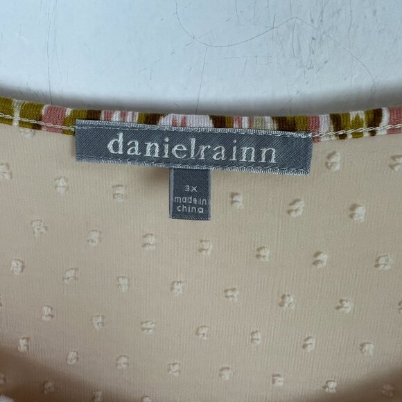 NWOT Daniel Rainn Abstract Print Sleeveless Top Plus Size 3X NEW - Picture 4 of 9